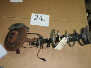   suspension strut, spring, caliper, hub, bearing, abs sensor