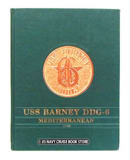USS BARNEY DDG 6 MEDITERRANEAN CRUISE BOOK 1990  