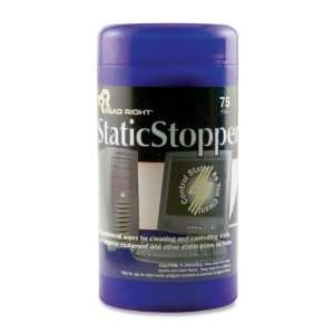  Advantus RR1406 StaticStopper Cleaning Wipes,Pre moistened 