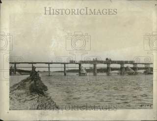 1915 Russian Soldiers Retreat Across Hasty Bridge WWI  