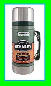 STANLEY Classic Wide Mouth 24 oz Stainless Bottle Canteen Thermos 10 
