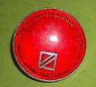 NOS 2 3/16 Round Red Cateye Reflector with Mount