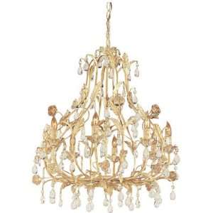  Athena Collection 8 Light 26ö Champagne Chandelier with 