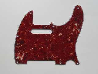 pickguard red tortoise with 2 screw holes for neck pickup