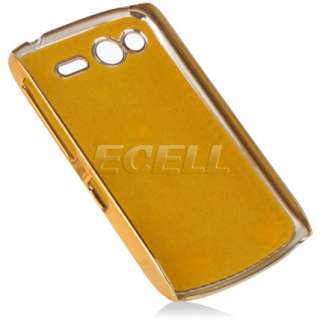 GOLD CHROME HARD BACK CASE COVER FOR HTC DESIRE S  