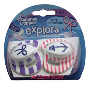 TOMMEE TIPPEE Explora Girl/Boy Soothers Dummies NEW  