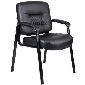   BOSS EXECUTIVE MID BACK LEATHERPLUS GUEST CHAIR   Delivered Office