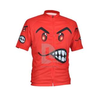 Funny Men Cycling Jersey Biking Shirt Bike Jerseys RED  