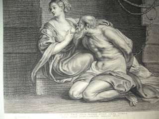 ALEXANDER VOET IICIMONE E PERO Acquaforte da Rubens  