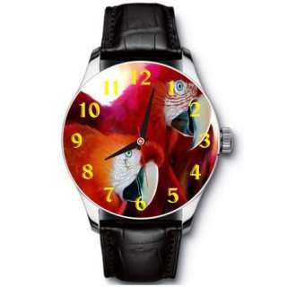 New Parrots Drawing Stainless Wrist Watch  