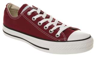 Converse Chuck Taylor All Star Ox Low Maroon Canvas Trainer Shoes 