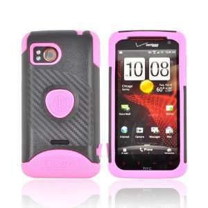 For HTC Rezound Pink Black OEM Trident Aegis Hard Silicone Case Screen 