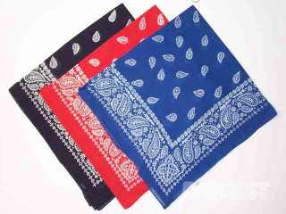 Extra Large Paisley Bandana Bikers SCARF in 3 Colours*  