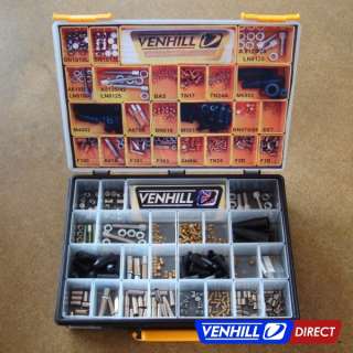 Venhill Universal Motorcycle Shop Master Cable Kit Fittings Drawer
