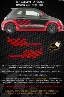 FIAT 500 HAMANN SPORTIVO ★ABARTH TUNING sticker DECAL  