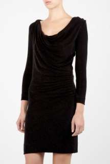 Vivienne Westwood Anglomania  Black Loxo Glitter Drape Dress by 