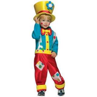 Clown Boy Toddler Costume   Includes Shirt, Pants/Suspenders, Hat 