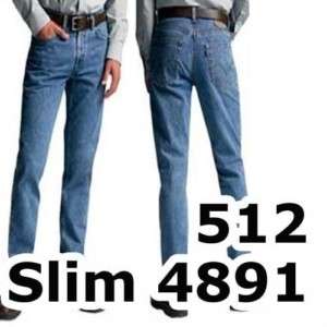 Levis 512 Mens Slim Tapered Medium Stonewash Jeans 4891  