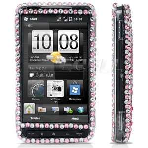   Ecell   BLACK BUTTERFLY 3D CRYSTAL BLING CASE FOR HTC HD2 Electronics