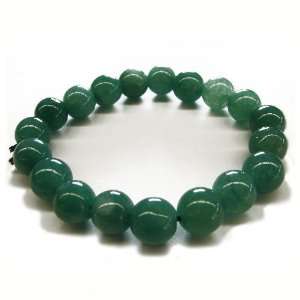   Fashion Jewelry ~ Round Light Green Jade Bracelet