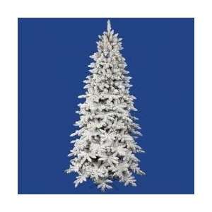 Pre Lit Flocked Olympia Fir Artificial Christmas Tree   Multi 