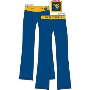 West Virginia Mountaineers WVU NCAA Ladies Yoga Fit Pant Small  