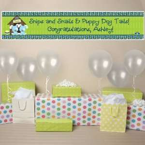   Twin Boy Puppy Dogs   Personalized Baby Shower Banner Toys & Games