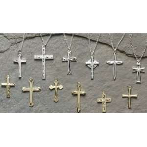   Gold Filled and Sterling Silver Cross Pendant Necklaces 18 Home