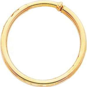    14K Yellow Gold Clip On Hoop Earrings Jewelry New G Jewelry