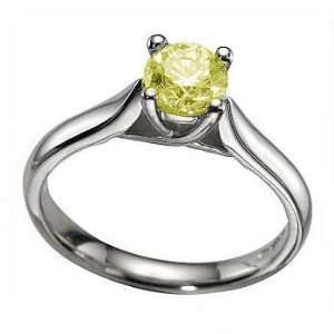   Ct Canary Yellow Diamond Solitaire Engagement Ring 14k Gold Jewelry