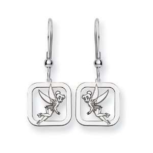  Disneys Framed, Tinker Bell Earrings in Sterling Silver Jewelry