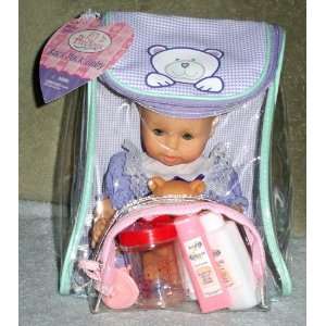   Pack Baby   Baby Girl in Purple Dress with Teddy Bear Toys & Games