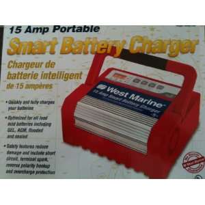    15 AMP 12 Volt Portable Smart Battery Charger