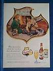 1956 Falstaff Ad~Shot Gun & Dog Hunting Related