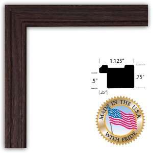  20x27 / 20 x 27 Walnut Stain on Red Oak Picture Frame 