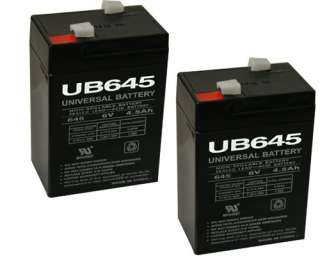  6v 6 volt Peg Perego Replacement Battery 4.5ah   PACK OF 2 BATTERIES
