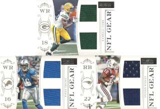 NFL ROOKIE GEARS /99 RANDALL COBB , STEVAN RIDLEY, TITUS YOUNG, SICK 