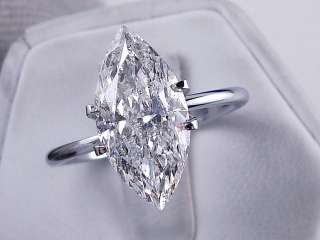 marquise cut diamond solitaire ring 3 01 carat diamond weight