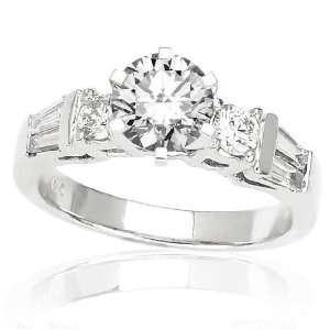  Style Semi mount with a Round Brilliant Cut / Shape 1.24 Carat 