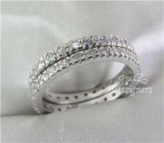 piece round cut wedding ring set size 7