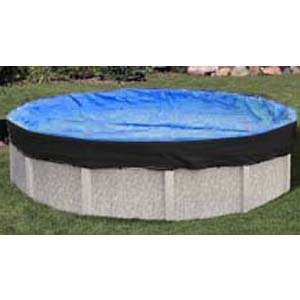  Pool 12 X 24 Oval Black And Blue Winter Cover 15 Year Warranty