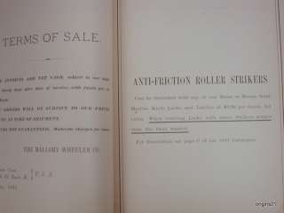 1891 1894 Mallory Wheeler Padlocks Keys manufacturer price catalogs 