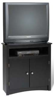 Sonoma 32 Tall Corner TV Cabinet Stand   Black  NEW  