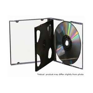  50 STANDARD Black Triple 3 Disc CD Jewel Case Electronics
