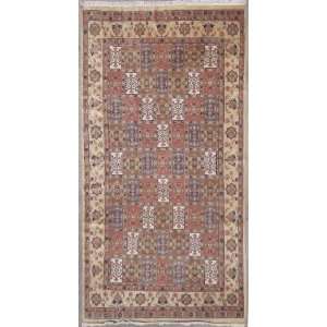 Compartment Area Rug with Silk & Wool Pile    Category 6x9 Rug 