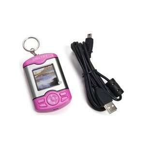  Digital Photo Frame Keychain (Pink) Electronics
