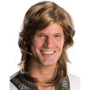  70s Guy Brown Costume Wig for Halloween Costume Toys 