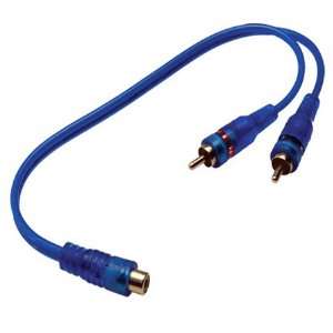 Absolute ABC 1F2M (BLUE) Y Adapter 1F 2M ABC Series RCA Interconnect 