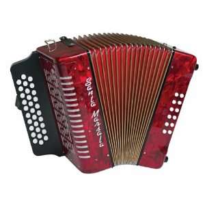   Santa Marsala Diatonic Button GCF Accordion W/Case