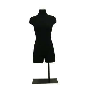  Female Black Fully Pinnable Dress Form 3 Black Base 